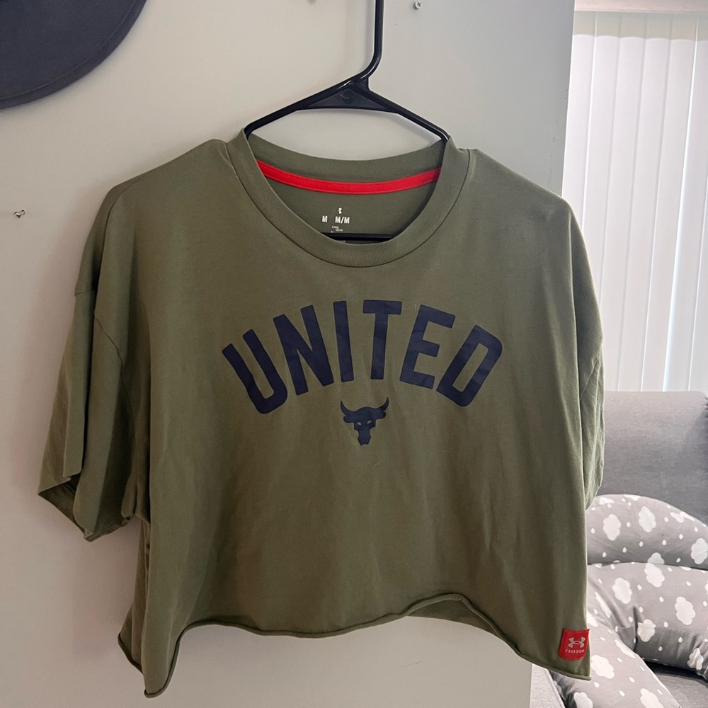 Under Armour Olive Green Loose Fit Tee
